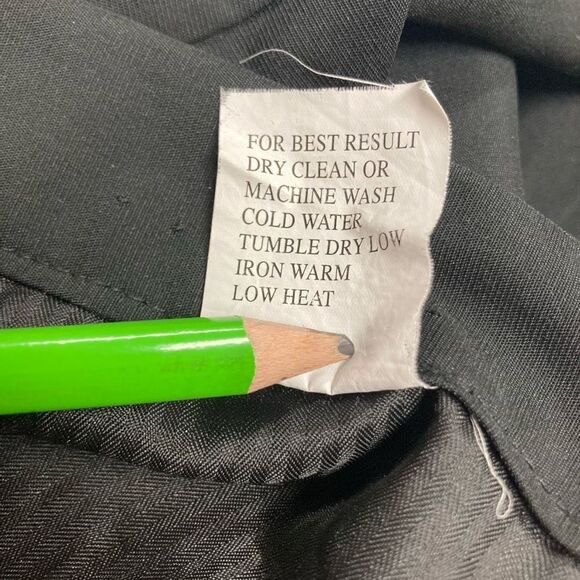 Louise Raphael‎ Men's Tailored Black Mid-Rise Zip-fly Chino Pants Size 33x30 - Picture 5 of 9